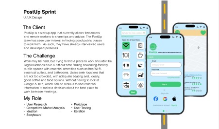 Post Up Sprint Mobile view